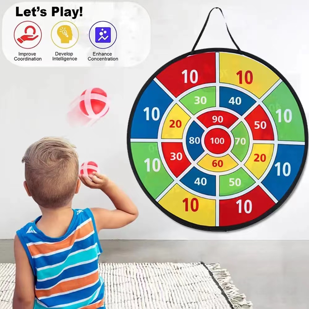 Outdoor Camping Games For Kids - Kinderen met Kleverige Bal Grote Dartbord