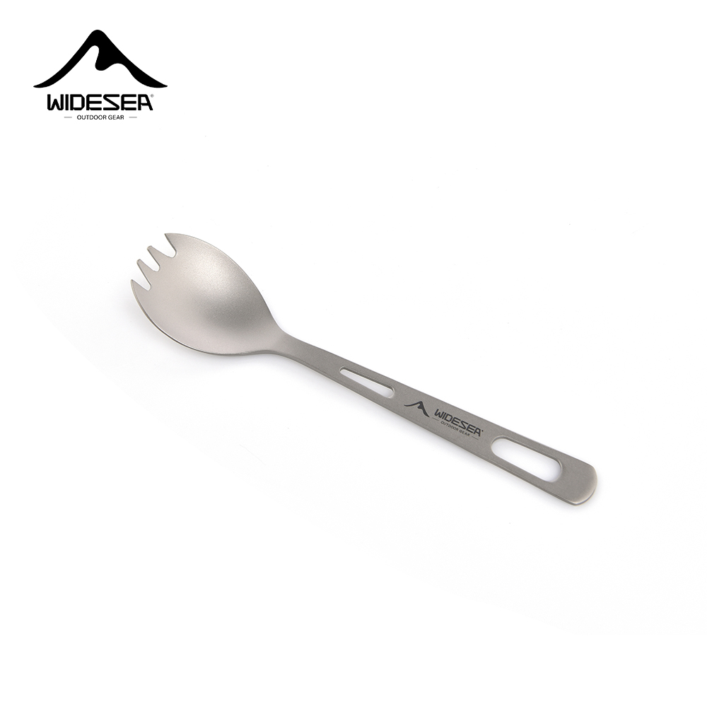 Outdoor Camping Kitchen With Sink - Widesea Camping Kookset Spork Titanium Lepel