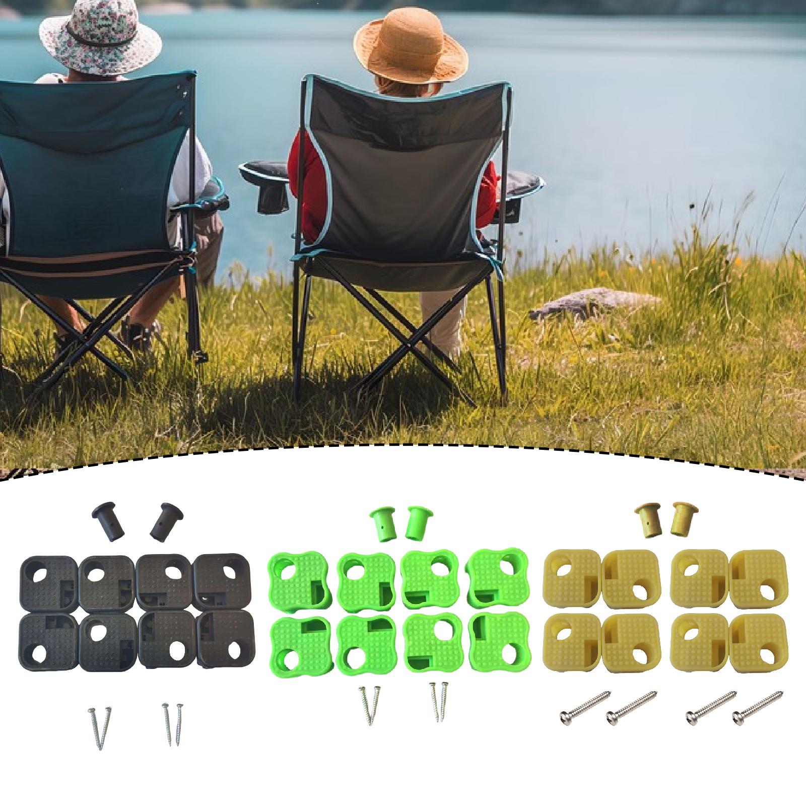 Outdoor Camping Table And Chairs - 8 stuks vervangende voetjes voor campingstoelen,