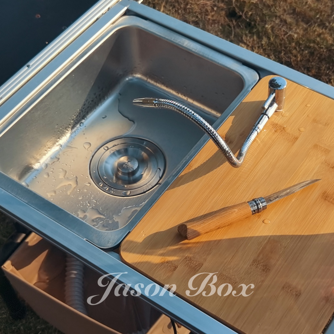 Outdoor Camping Kitchen With Sink - Outdoor Igt Campingtafel Keuken Zebra Één
