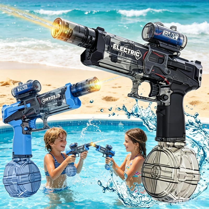 Outdoor Camping Games For Kids - Kinderen Continu Vuren Elektrische Waterpistolen Flitslichten