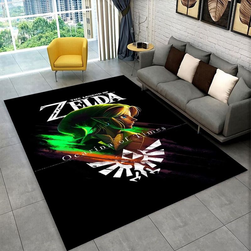 Outdoor Camping Games For Kids - Klassieke Z-Zelda Cartoon Games Antislip Vloerkleed