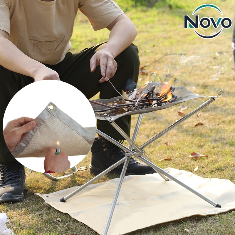 Outdoor Camping Fire - Vuurvaste mat voor buitenkamperen, voor kampvuur,
