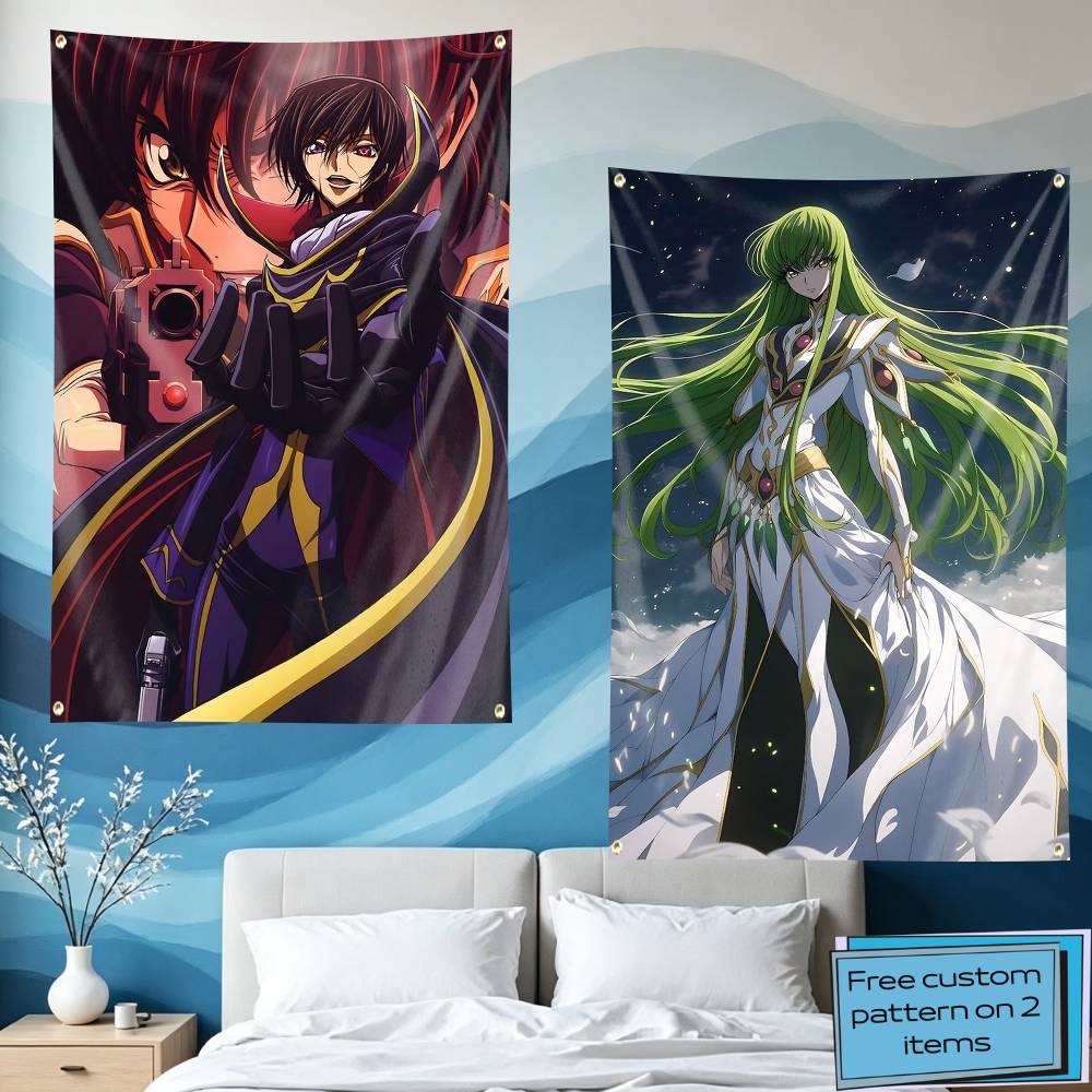 Outdoor Camping Anime - L-Lelouch CC Code Geass Anime Vlag