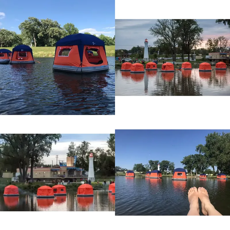 Outdoor Camping Tents For Sale - Hete Aanbieding: Verhuurbaar Buiten-Camping Waterdrijvend Vlot