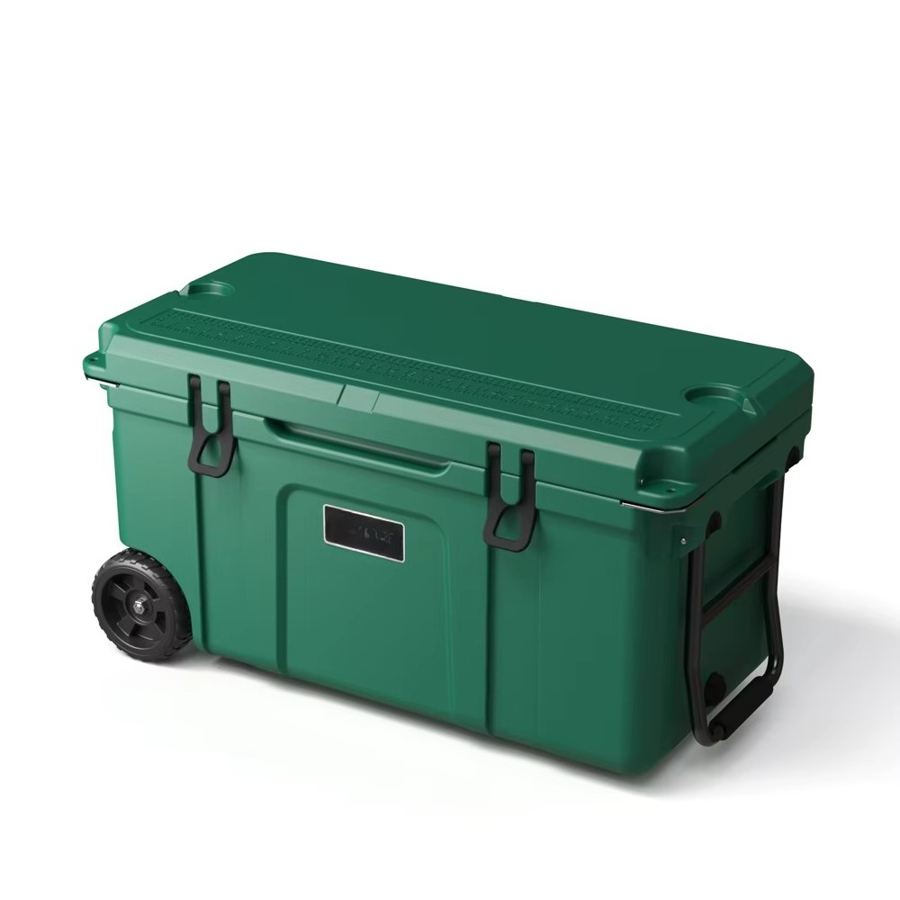 Outdoor Camping Trolley - 70QT Koelbox met opdruk, geïsoleerd, van