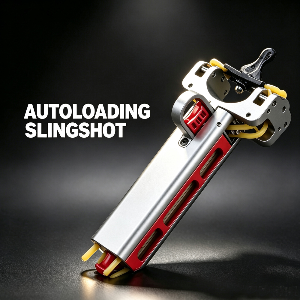 Outdoor Camping Magazine - Volledig metalen aluminiumlegering automatische katapult, draagbaar
