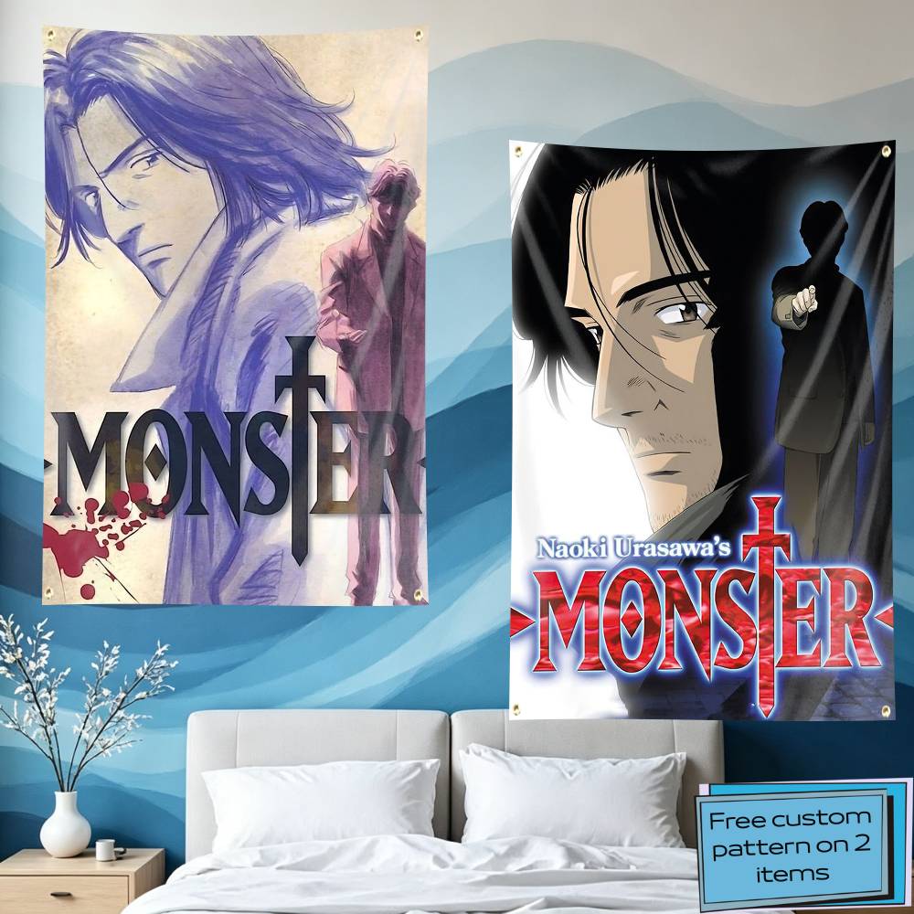 Outdoor Camping Anime - Dr-Tenma Retor Anime MONSTER Vlag Wandtapijt