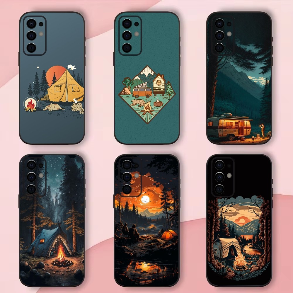 Outdoor Camping Anime - Natuur Outdoor Camping Telefoon Case Voor