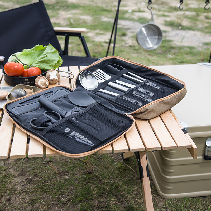 8-delige campingkeukenset met  - Outdoor Camping Kitchen With Sink recensie en prijs