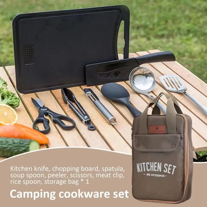 8-delige campingkeukenset met  - Outdoor Camping Kitchen With Sink recensie en prijs