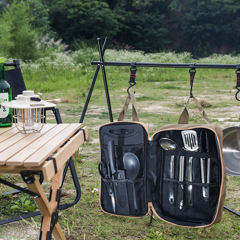 8-delige campingkeukenset met  - Outdoor Camping Kitchen With Sink recensie en prijs