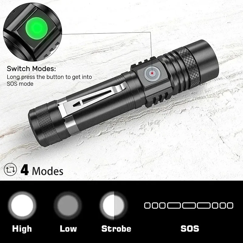 T6 LED oplaadbare zaklamp, 186 - Outdoor Camping Adventure recensie en prijs