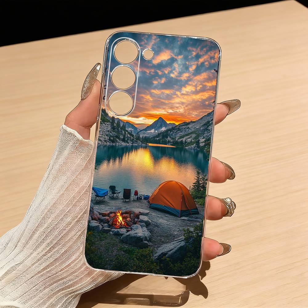 Telefoonhoesje met berglandsch - Outdoor Camping Anime recensie en prijs