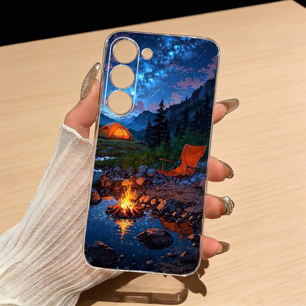 Telefoonhoesje met berglandsch - Outdoor Camping Anime recensie en prijs