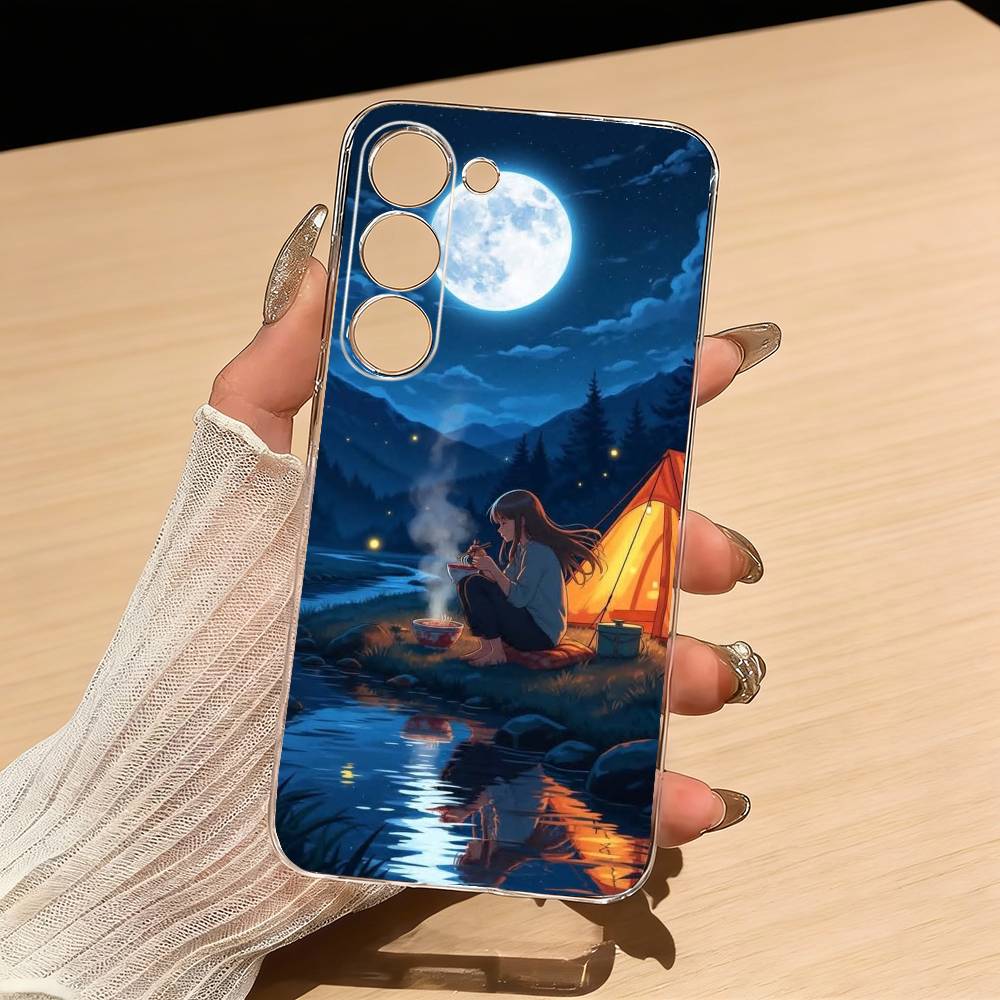 Telefoonhoesje met berglandsch - Outdoor Camping Anime recensie en prijs