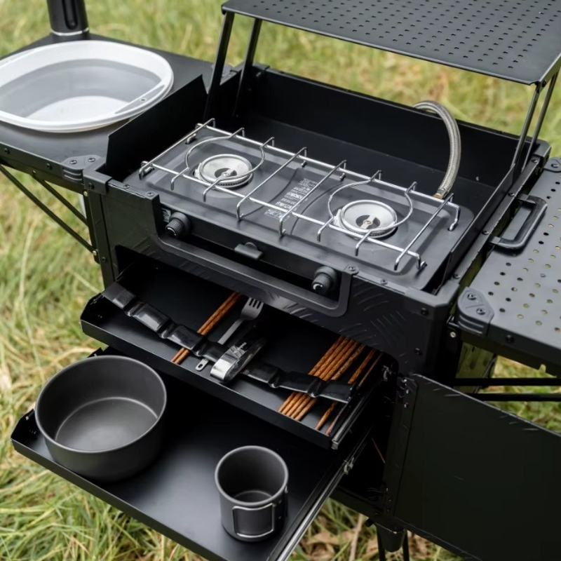 Alles-in-één opvouwbaar buiten - Outdoor Camping Kitchen With Sink recensie en prijs
