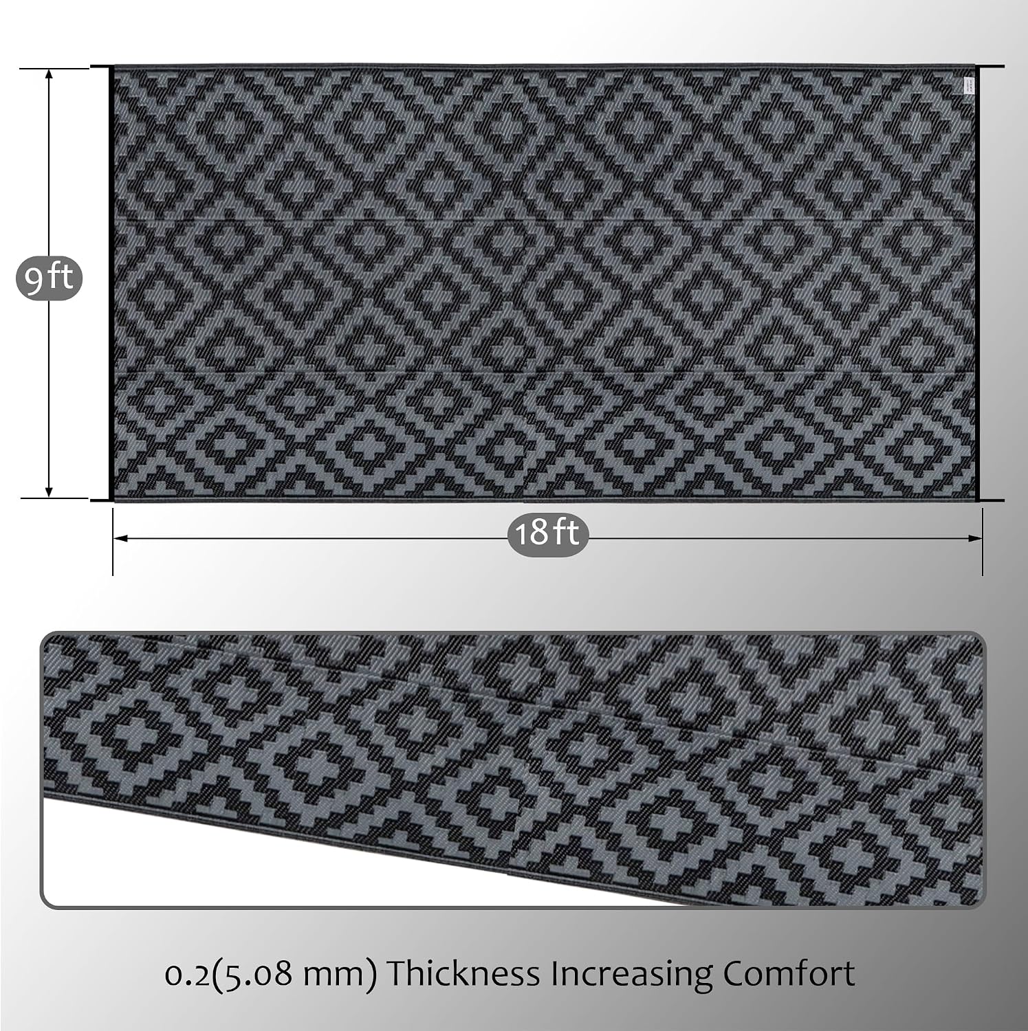 Waterdicht buitenkleed 9x18 ft - Outdoor Camping Rugs 9X18 recensie en prijs