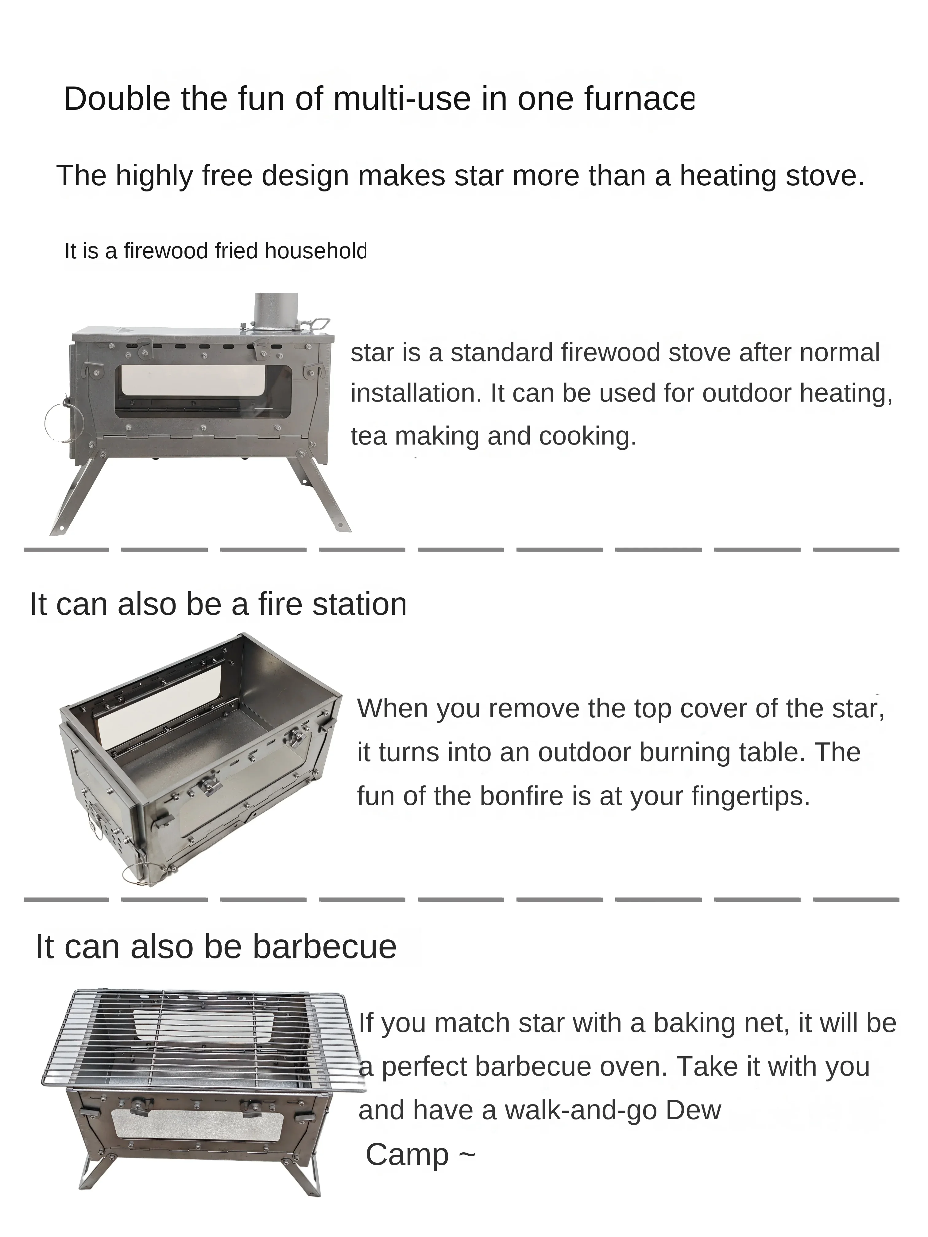 WT Star Ti Titaniumlegering Op - Outdoor Camping Stove Wood recensie en prijs