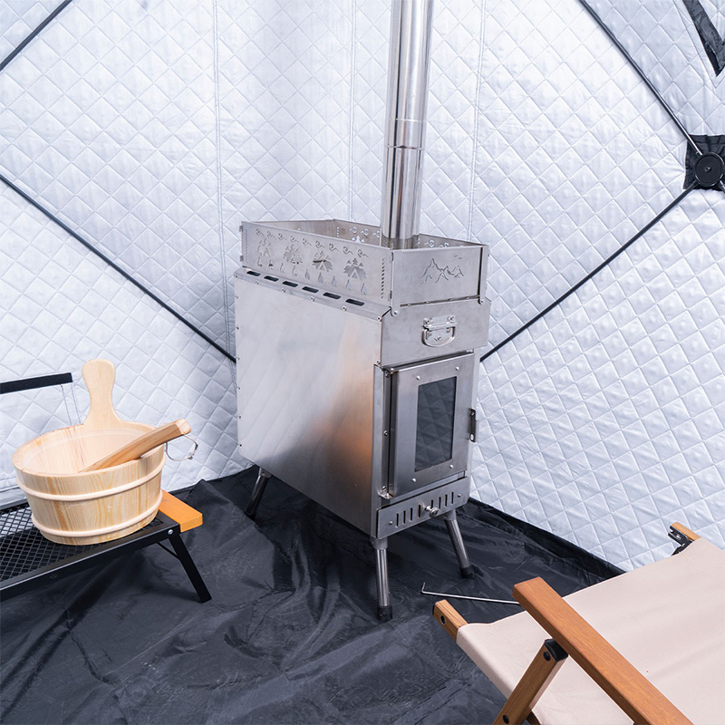 Draagbare sauna-kachel op hout - Outdoor Camping Stove Wood recensie en prijs