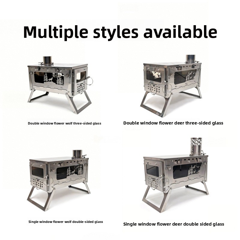 Roestvrijstalen opvouwbare dra - Outdoor Camping Stove Wood recensie en prijs