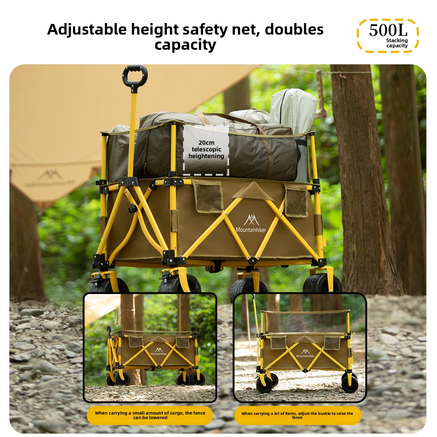 MOUNTAINHIKER Outdoor-handkar  - Outdoor Camping Trolley recensie en prijs