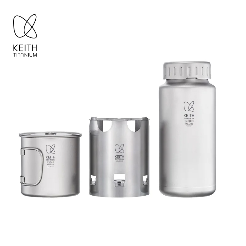 KEITH Pure Titanium Nesting Ca - Outdoor Camping Stove Wood recensie en prijs
