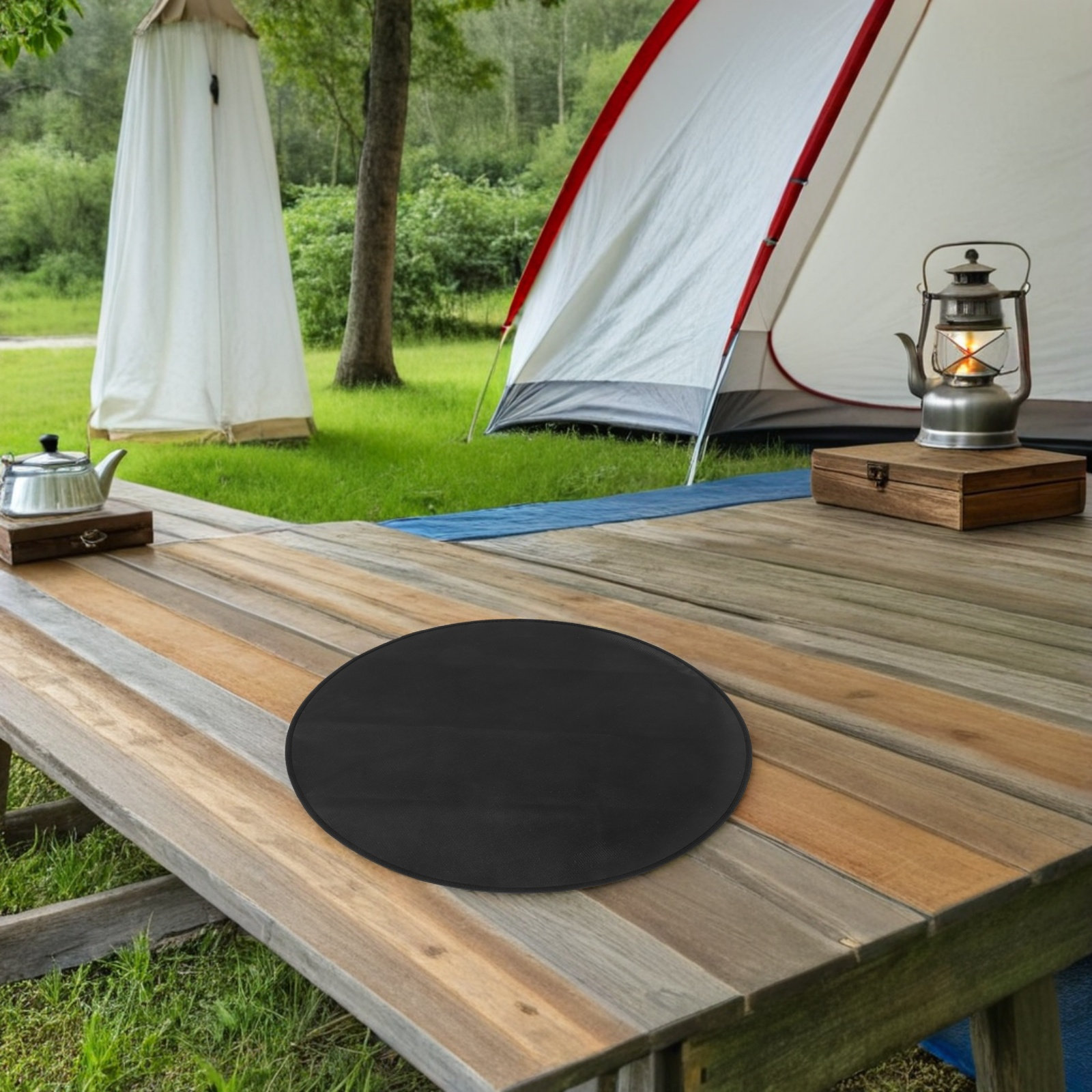 Ronde brandwerende BBQ-mat, hi - Outdoor Camping Fire recensie en prijs