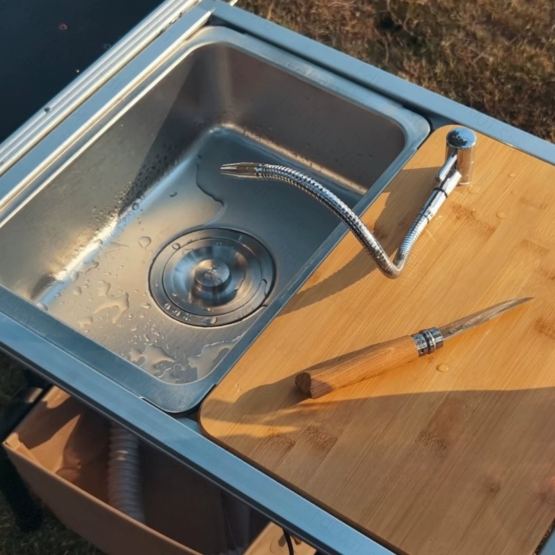 Campingkraanmodule met kraan & - Outdoor Camping Kitchen With Sink recensie en prijs