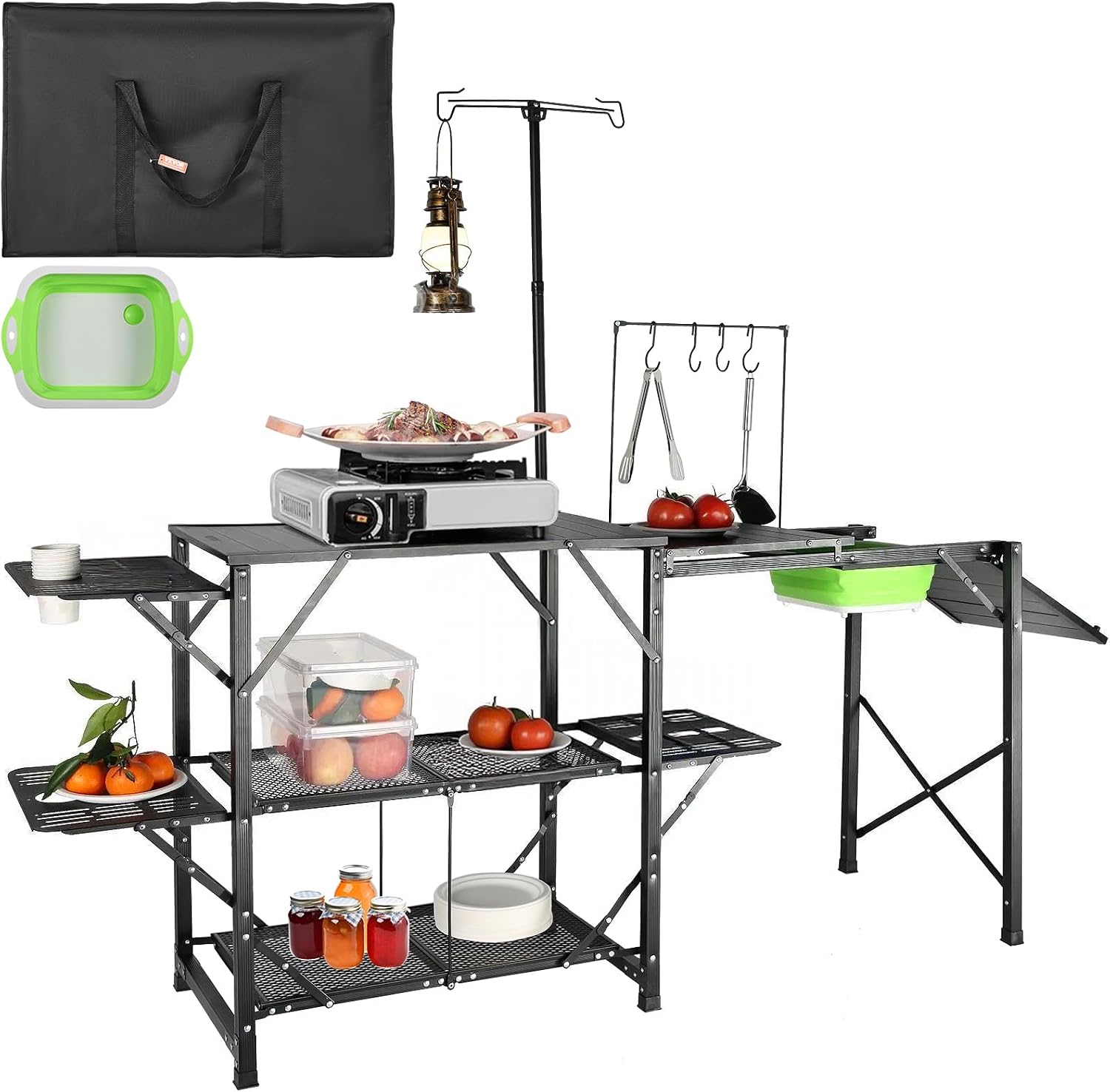 Campingkeuken Tafel met Spoelb - Outdoor Camping Kitchen With Sink recensie en prijs
